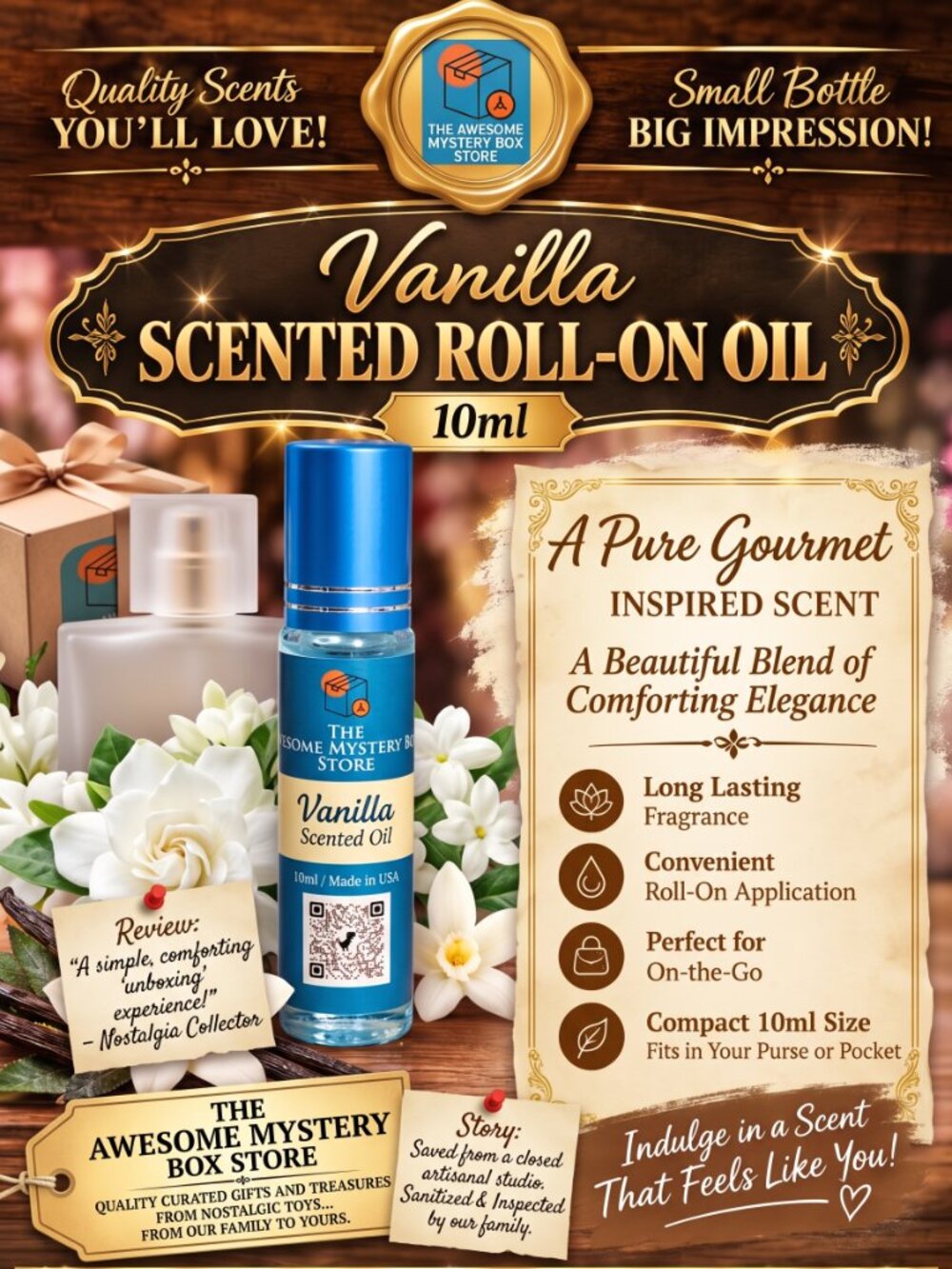Scented Oil Glass Roll On Via 10ml Pick Your Scent 🌟🏆BEST IN Coastal Cool🏆🌟 - Picture 9 of 17